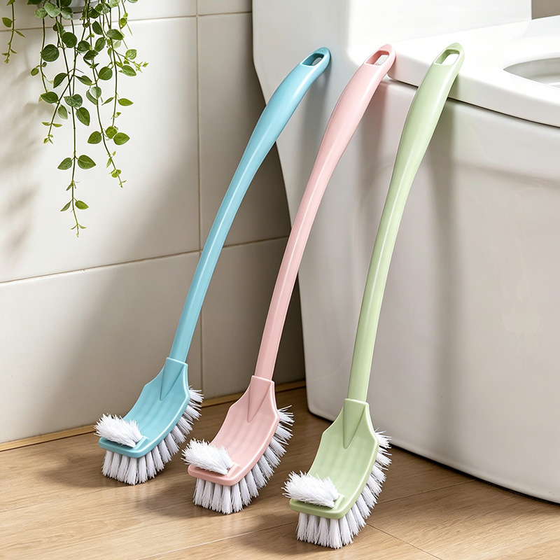 Creative plastic bending long -handle double -sided toilet brush…