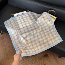 2026春夏季方巾韩版女仿真丝丝巾装饰绑包精致洋气护颈防风头巾