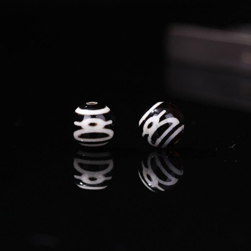 三つ目九つ目虎歯ラウンドビーズ瑪瑙ルースビーズ小サイズアクセサリーダイヤモンドビーズジュエリーアクセサリー卸売|undefined
