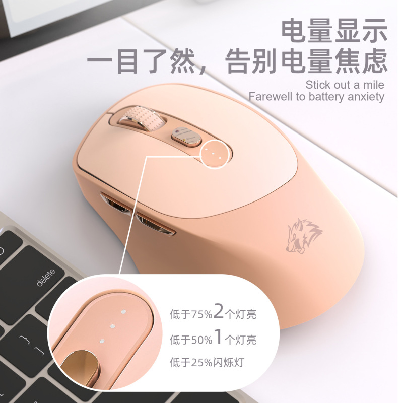自由狼x7ワイヤレスbluetoothダブルモードマウスノートパソコン充電式ミュートオフィスゲームのマウス|undefined