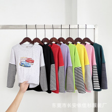 工厂现做现吗2025秋季中大童长袖打底衫地摊货源赶集农村童装