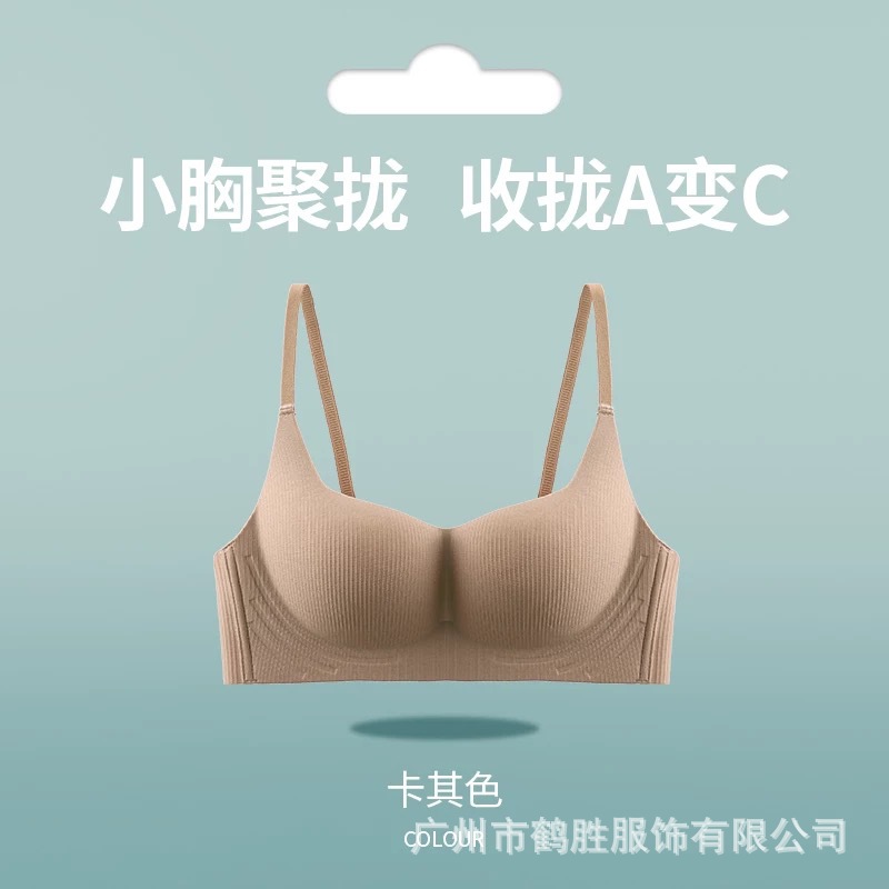 Venta directa de fábrica comercio electrónico transfronterizo Sudeste de Asia Vietnam Tailandia damas sin costuras sujetador de recogida lateral cómodo