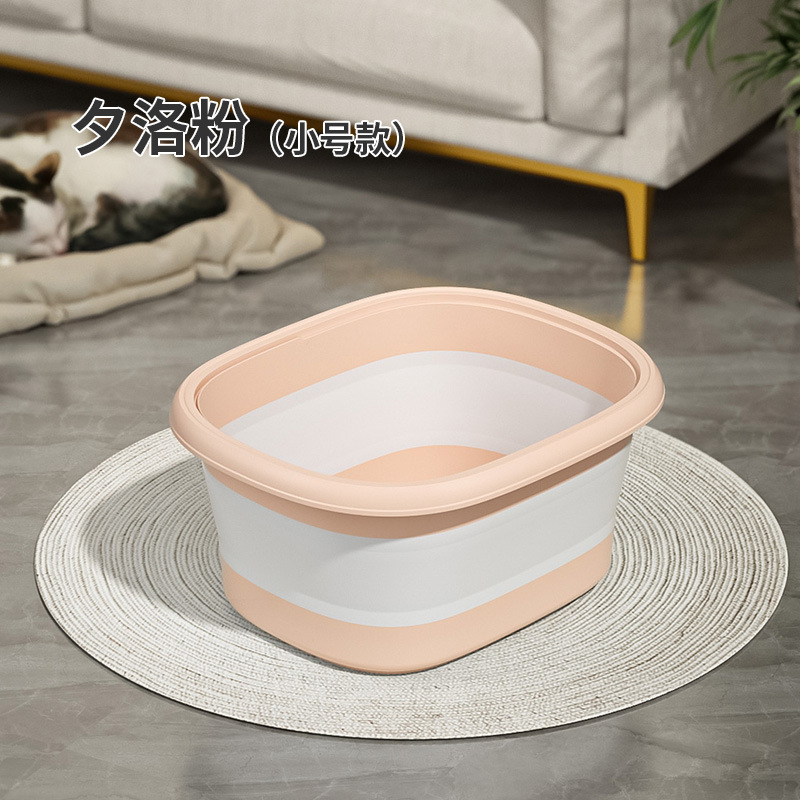 Baño de pies plegable sobre pantorrilla portátil nuevo tipo con cubierta de aislamiento térmico hogar baño de pies dormitorio baño de pies bañera de pies