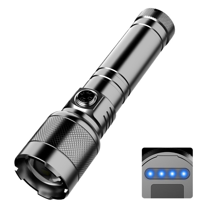 Ejecución de volumen entrega de una pieza pequeña linterna de aleación de aluminio lámpara láser cuentas de pantalla de potencia linterna transfronteriza nuevo producto al por mayor