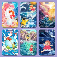 懸崖上的金魚姬卡套批發學生飯卡校牌硅膠工作證門禁卡套小卡廠牌