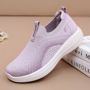 飞织一脚蹬女鞋