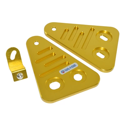 Motorcycle frame headlight net bumper chassis - headlight-bracket-gold