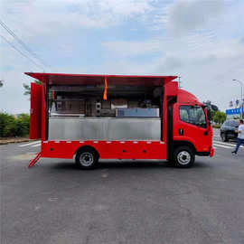 一汽解放移动厨房车定制图片 餐饮车的用途跟功能厂家讲解报价