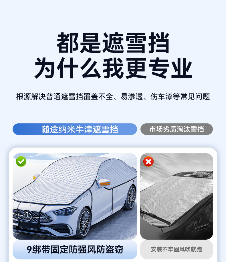 Car sunshade, car cover, sun and snow protection, front windshield sunshade, umbrella, car window sunshade curtain
