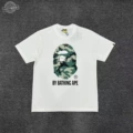 XX011 White Green Camo Large Ape Head Letters