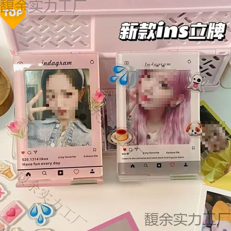 Creative Polaroid Photo Acrylic Photo Frame Polaroid Photo Idol Photo Card Display Stand