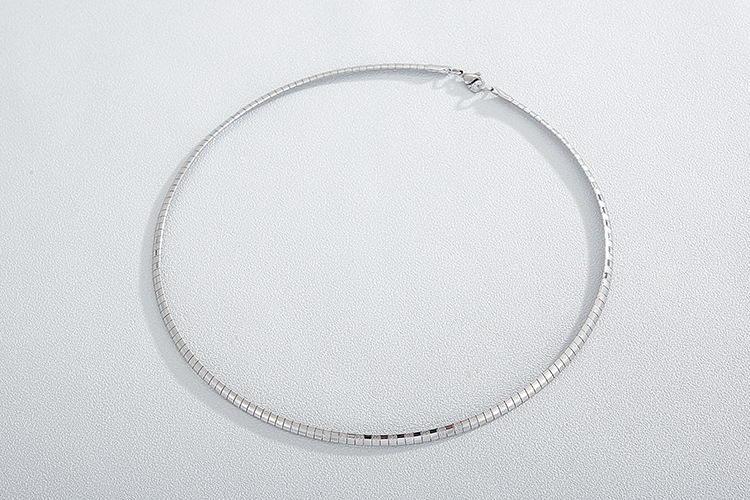 new fashion titanium steel necklace bracelet set wholesale nihaojewelry