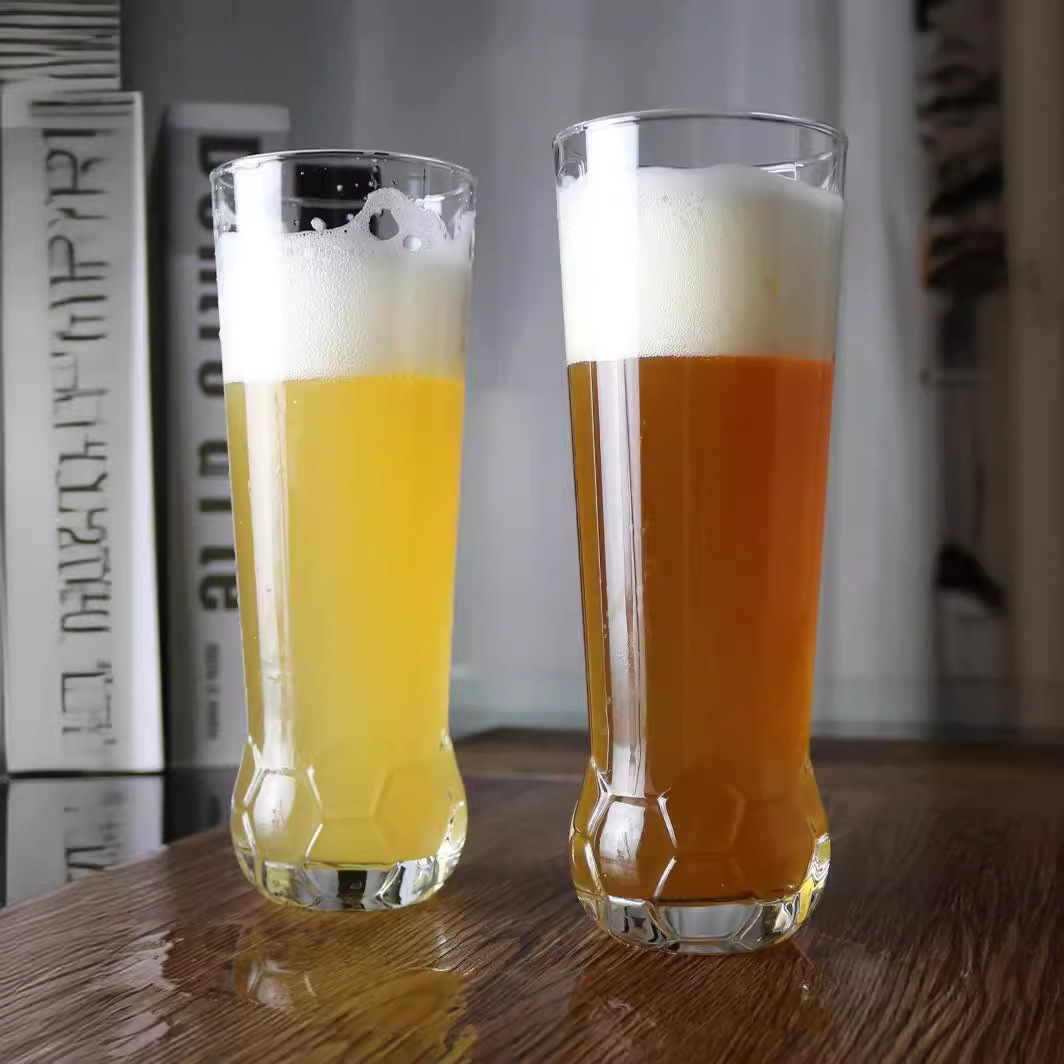 Libbey пивной кружка креативный футбол в форме многоцелевой стеклянный стакан для напитков Коммерческая чашка для воды может быть настроена LOGO
