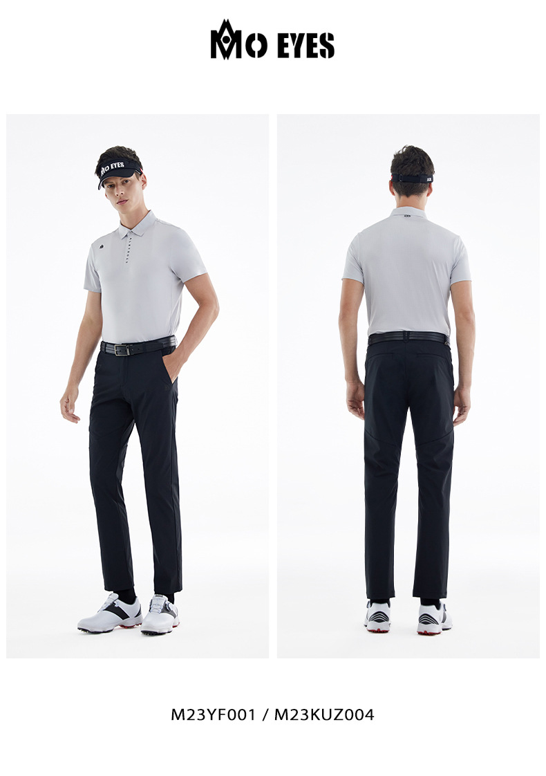 Áo thun thể thao nam ngắn tay chơi golf co giãn cao mềm mại thoáng khí — M23YF001-Đen, M23YF001-màu xám, M23YF001-màu trắng chi tiết 9