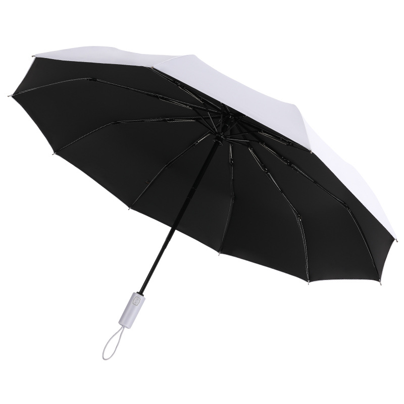 Paraguas automático plegable – paraguas de viaje, moda simple, uso para sol y lluvia, personalizable con logo