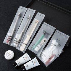 B&B inn disposable toothbrush soft film package straw bamboo charcoal soft bristled oral toothbrush toiletries hotel exclusive