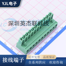 WJ2EDGK-5.08-11P 插拔式接线端子 间距5.08mm 公插头 1*11P 绿色