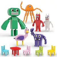 Строительные блоки MOC, совместимые с LEGO Banban Paradise Garden Green Monster Rainbow Friends Doll Kindergarten Children