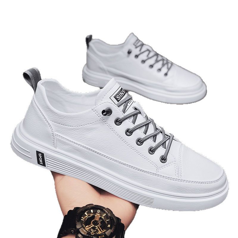 Breathable Summer Slip-on Sneakers For Men Versatile White Shoes_voghion.com