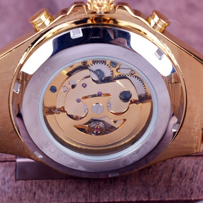 2026 Cross-Border WINNER Men's Fashionable Personality Gold Semi-Steel Hollow Semi-Automatic Mechanical Watch_voghion.com