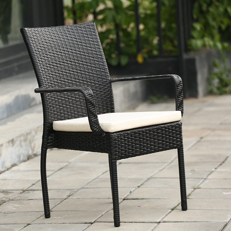 Sillas de caña al aire libre balcón terraza sillas de caña jardín al aire libre ocio comedor de té café mesas y sillas