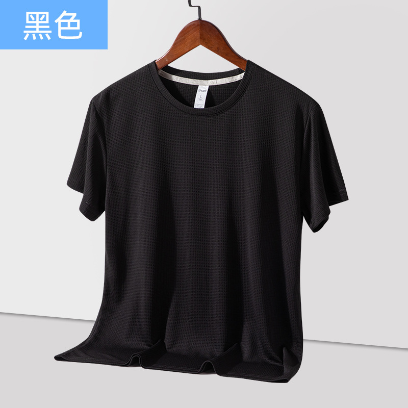 Nueva Camiseta de manga corta de secado rápido para hombres y mujeres de verano suelta transpirable para correr fitness deportes Top stretch camiseta de media manga