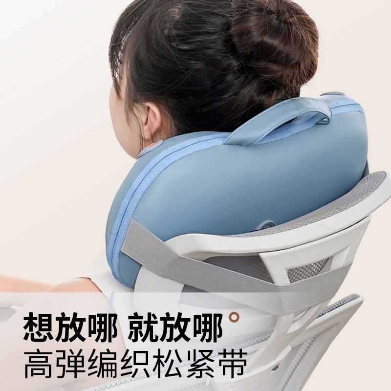 頚椎マッサージ器頚部揉みマッサージ枕多機能熱敷肩腰電動家庭用車載クッション|undefined