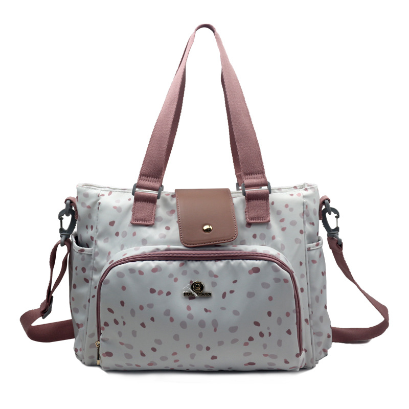 Cross-Border Multifunctional Bag for Mothers with Built-In Bottle and Cup Holder, Insulated Shoulder Bag for Travel, Baby Storage Bag