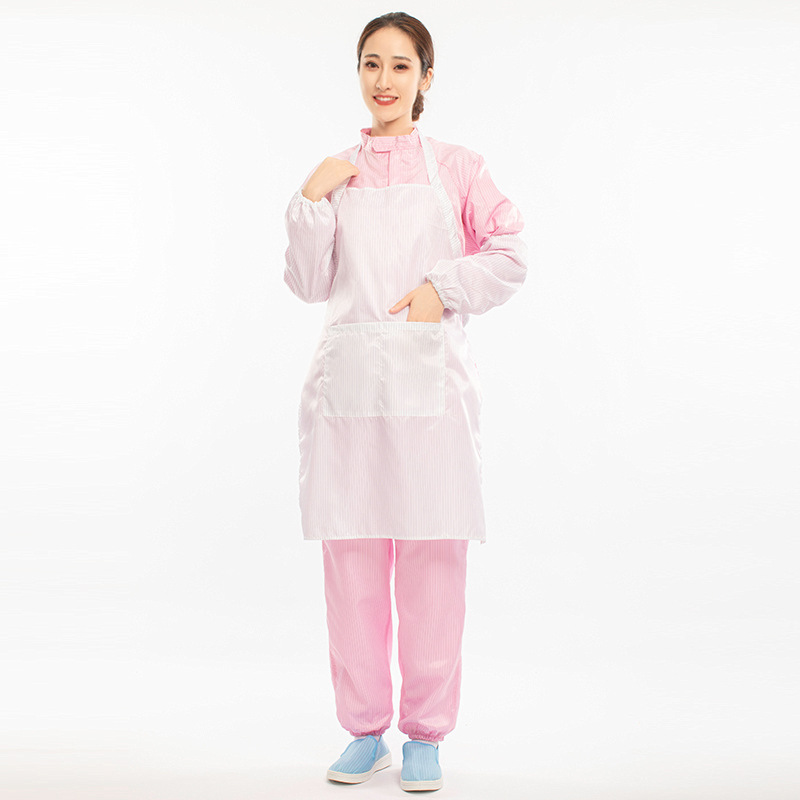 하나의 사이즈로 모든 용도에 적합하며 흰색 앞치마