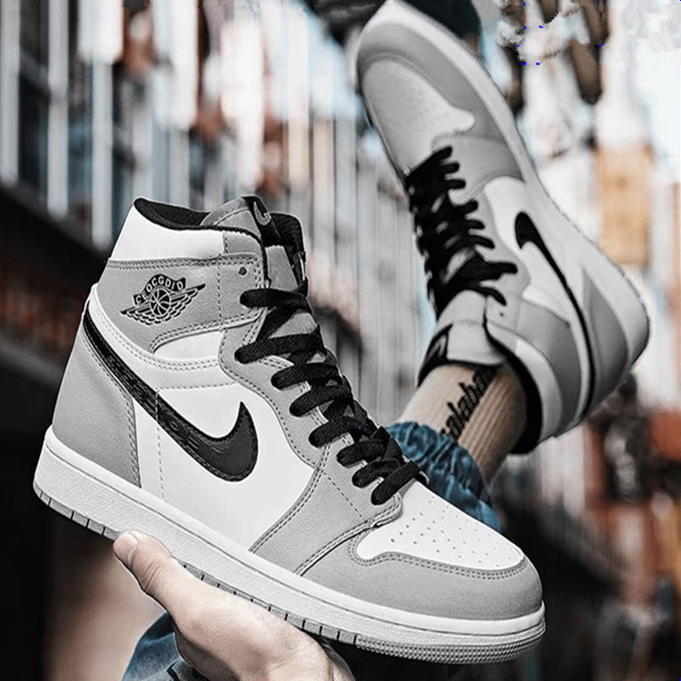 Putian Shoes Nike Official Aj Men's Shoes High-Top University Blue Smoke Gray Official Website Black Mocha Women's Basketball Shoes Aj1 Sneakers