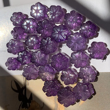 天然紫水晶雕刻小雕件 晶体通透 配饰挂件配件 厂家直销批发