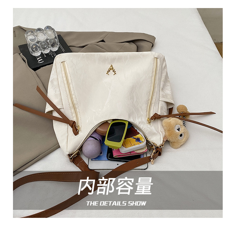 Large-capacity bags, women's 2025 bestsellers, fashionable and versatile crossbody bags, high-end single-shoulder bags, simple commuter tote bags Specification drawing