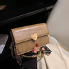 One-shoulder bag, bag strap, chain heart-shaped for leisure, 2023 collection, chain bag, simple and elegant design