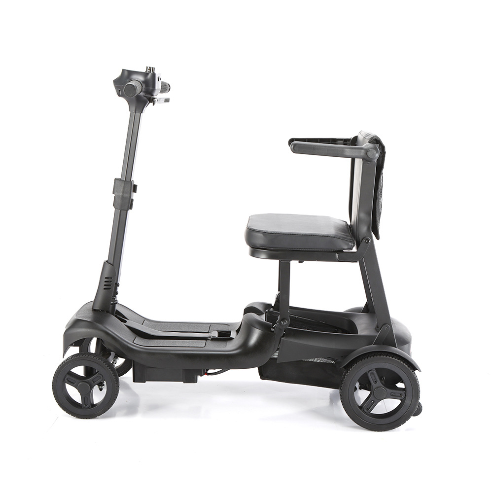 Cross-border elderly mobility scooter, four-wheel electric vehicle for the elderly and disabled, foldable and portable, high-end safety assistive vehicle