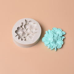 3弁の卵の花のハスの花のシリコンのバラの牡丹の花は砂糖のケーキの装飾の型のDIYのチョコレートの焙煎の型をひっくり返します。