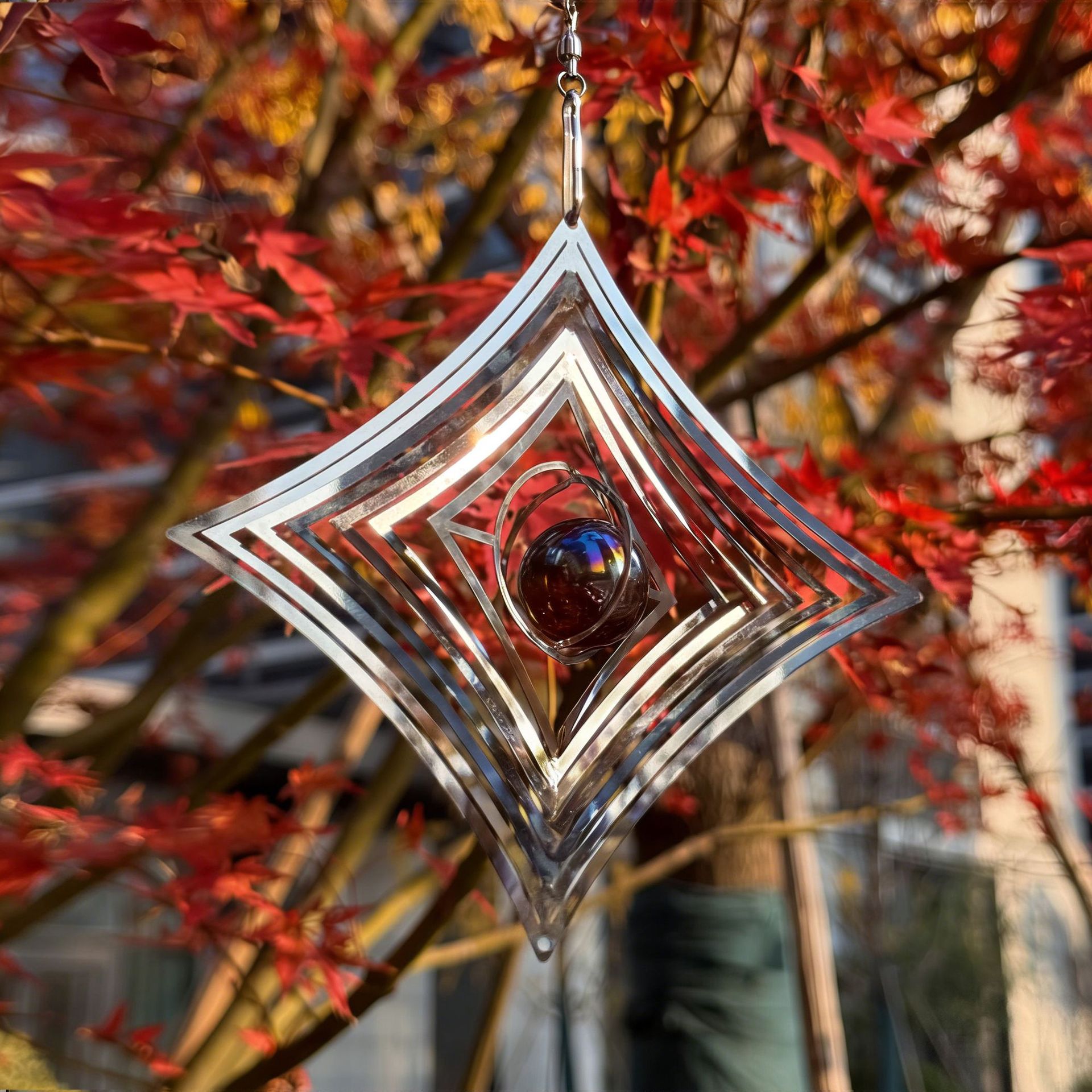 Mandala Wind Chime Butterfly Hanging Decoration 3D Stereo Metal Wall Decoration Chinese Style Ins Wind Chime Wall Hanging