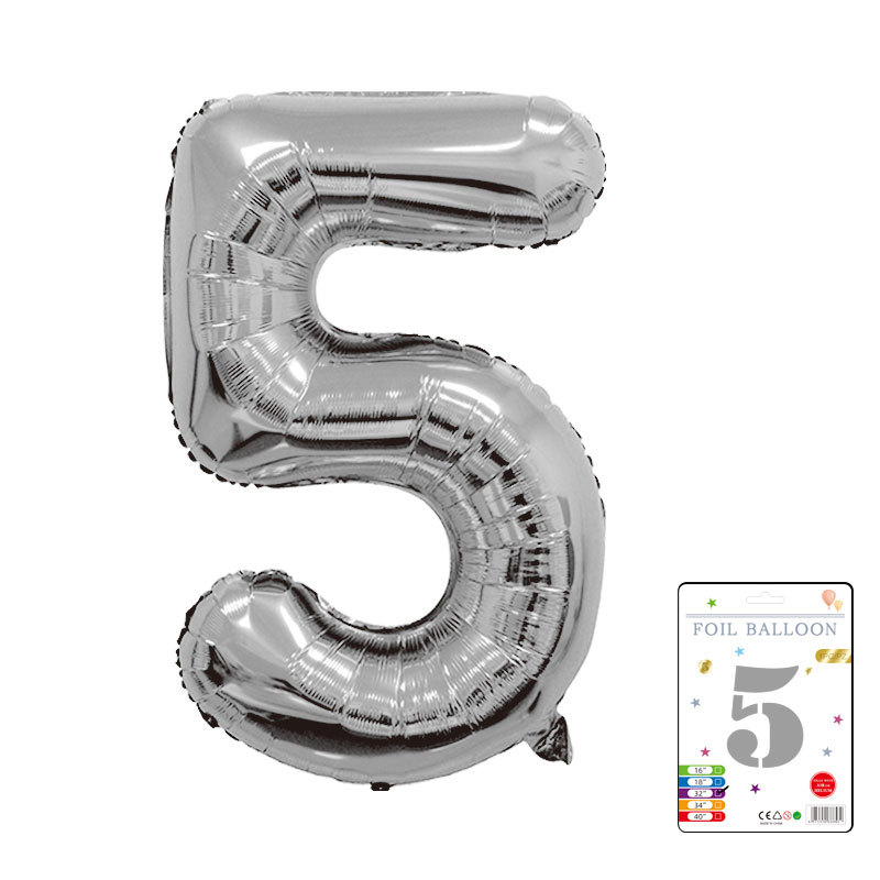 Globo digital de 32 pulgadas, embalaje de tarjeta de papel independiente, versión estadounidense, película de aluminio delgada, embalaje fino, papel de aluminio, globo de cumpleaños