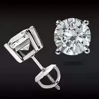 Серьги из стерлингового серебра S925 с классическими четырьмя когтями и черным муассанитом весом 3 карата для мужчин и женщин в стиле хип-хоп, европейские и американские трансграничные украшения