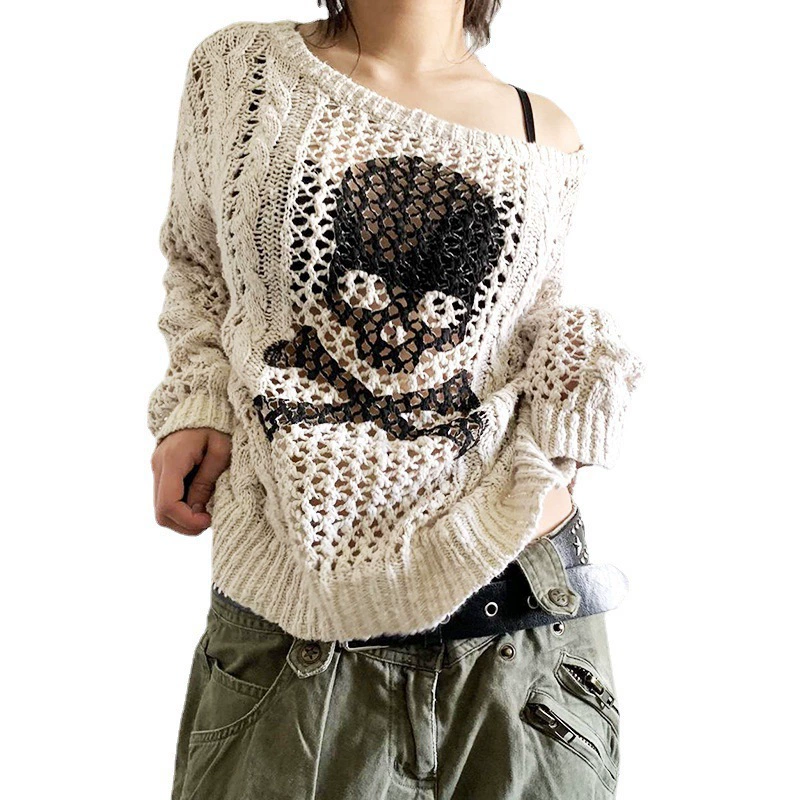 Демисезонный knitted свитер с круглым вырезом, Amazon
