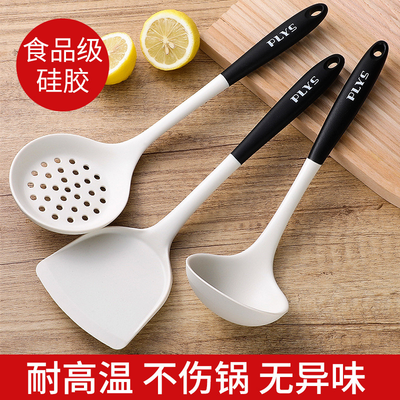 Gran sopa de sopa antiadherente, regalo de grado alimenticio, pala de verduras fritas, casera resistente a altas temperaturas para el cabello de la olla