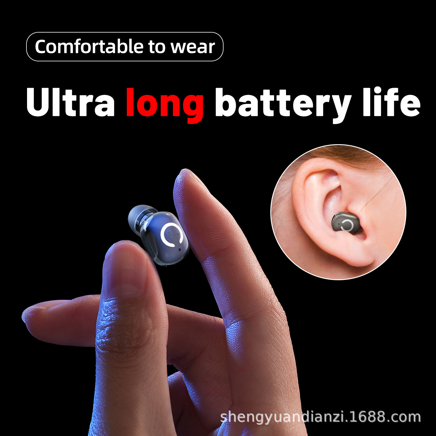 Cross-Border Popular Sk47 True Wireless Bluetooth Headset 2025 New Mini In-Ear Ultra-Long Battery Life Factory Direct Sale