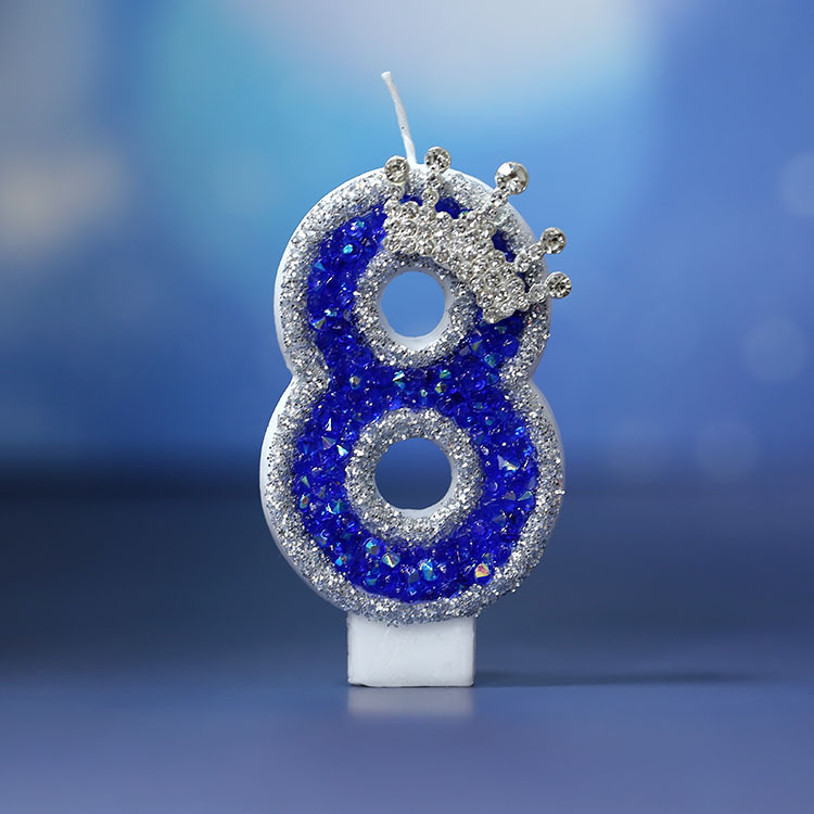 Venta al por mayor original nueva vela digital Sueño Azul estilo pastel de cumpleaños vela AliExpress Amazon Venta caliente