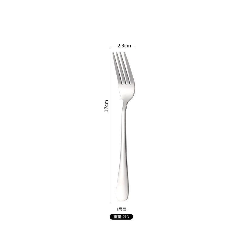 304ステンレスナイフフォークスプーン洋食ステーキ食器セット家庭用クリエイティブデザート長柄スプーンクロスボーダー卸売り|undefined