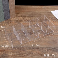 蓋なし 10 コンパートメント透明ボックス小物ネイルアートジュエリー収納ボックスヘッドロープビーズボックスジュエリーディスプレイプラスチックボックス