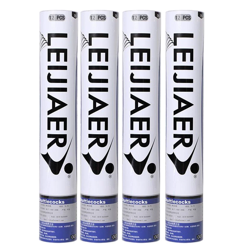 LEIJIAER 1001 прочный мяч для бадминтона Настольный волоконный тренировочный мяч для бадминтона семейный развлекательный Тип 12 шт.