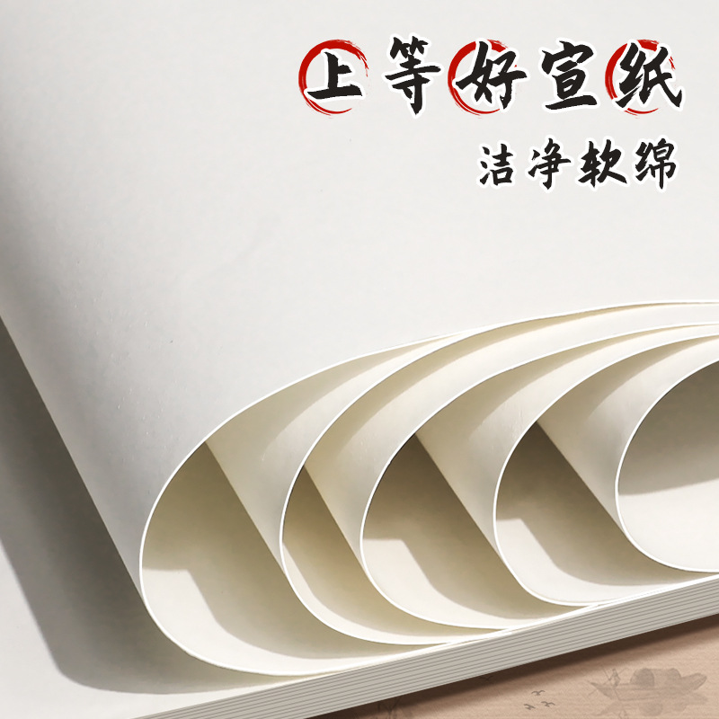 8K caligrafía y pintura Papel Xuan para la práctica Papel de caligrafía y pintura Papel de práctica de pincel de escritura Introducción para principiantes Papel de práctica de caligrafía y pintura para el arte tradicional de la pintura china