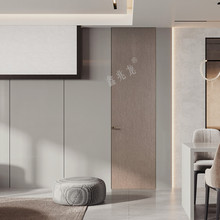 隐形隐框门型材暗门无框门铝材极简窄边衣帽间房门铝木生态门型材