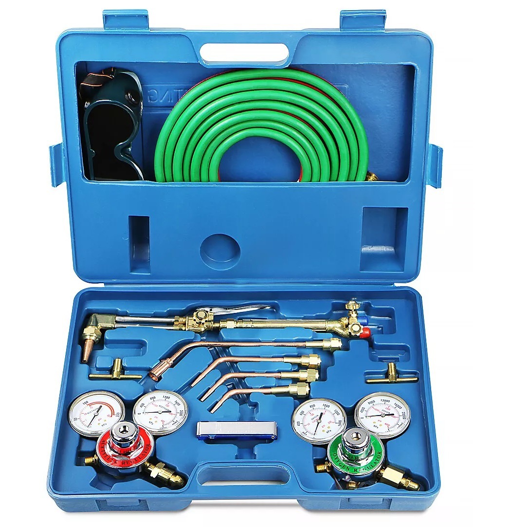 南美款乙炔氧气表割炬套装 美式Viktor便携式气体焊割割炬套盒