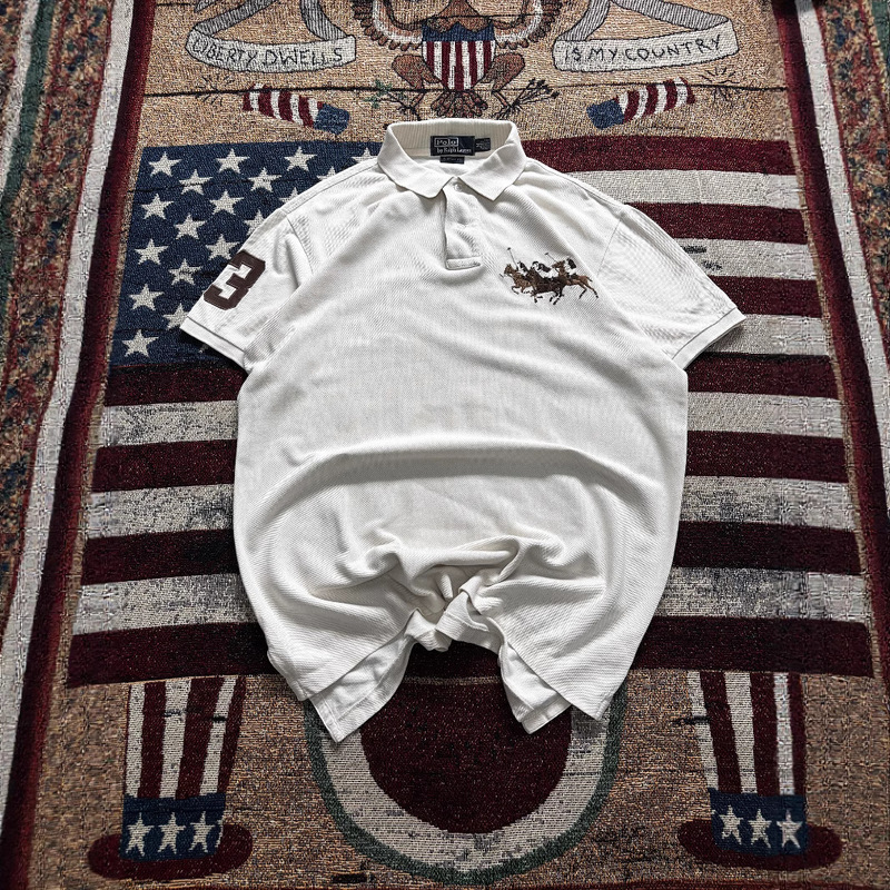 ヨーロッパとアメリカのサマースポーツポロカラーデザインポロ刺繍パターン男性と女性のためのルーズトップ|undefined