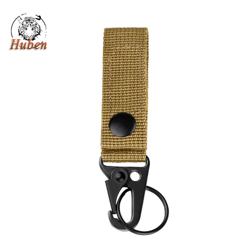 Outdoor tactical nylon webbing buckle, military fan belt multi-functional carabiner, eagle beak hook, molle hook